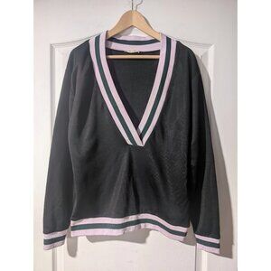 Aritzia Golden by TNA | Varsity Striped Sweatshirt